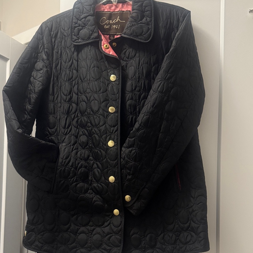 Coach Women's Black Quilted Puffer Jacket - Picture 3 of 3
